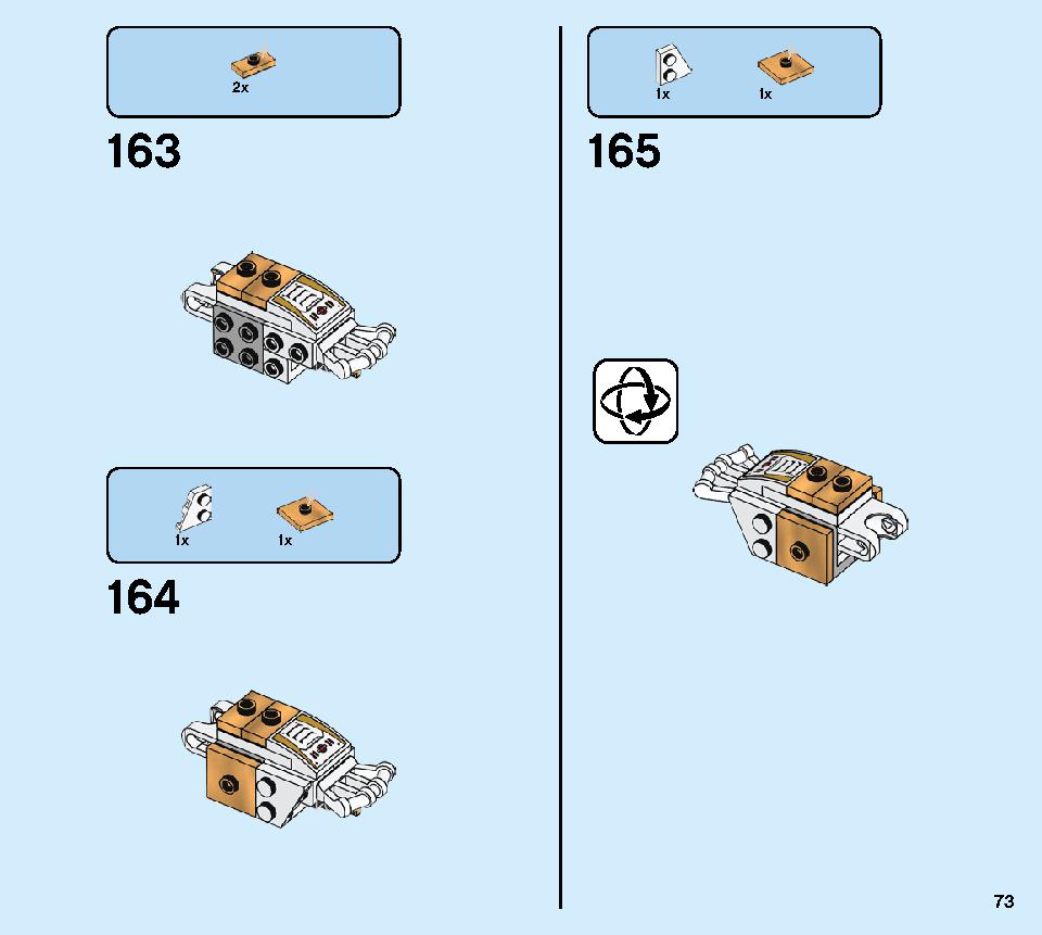Golden Mech 71702 LEGO information LEGO instructions 73 page