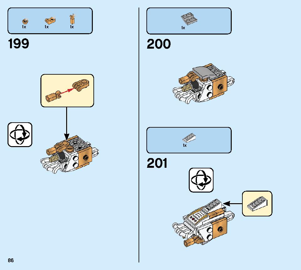 Golden Mech 71702 LEGO information LEGO instructions 86 page