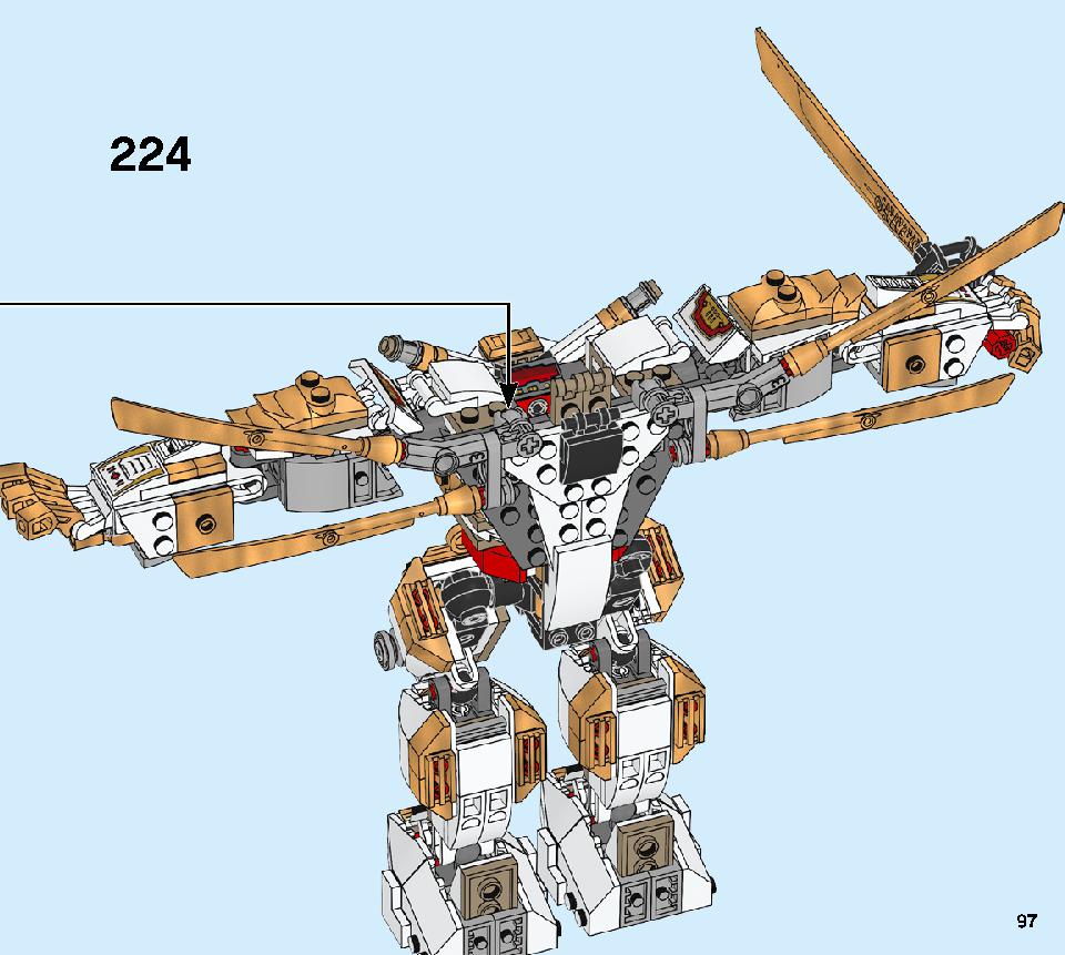 黄金ロボ 71702 レゴの商品情報 レゴの説明書・組立方法 97 page
