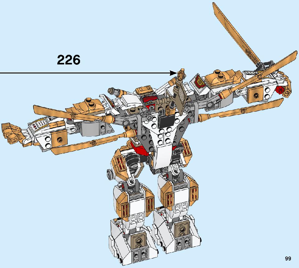 Golden Mech 71702 LEGO information LEGO instructions 99 page