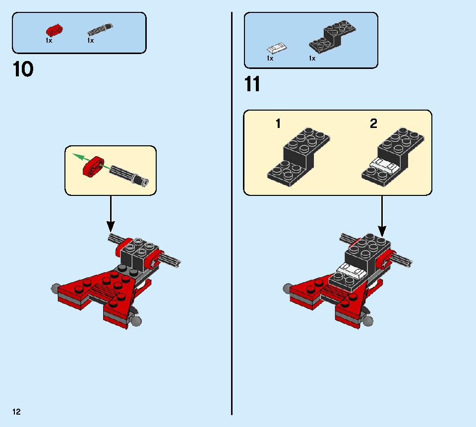 Kai's Mech Jet 71707 LEGO information LEGO instructions 12 page
