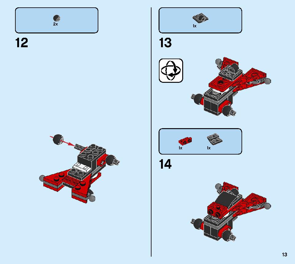 Kai's Mech Jet 71707 LEGO information LEGO instructions 13 page