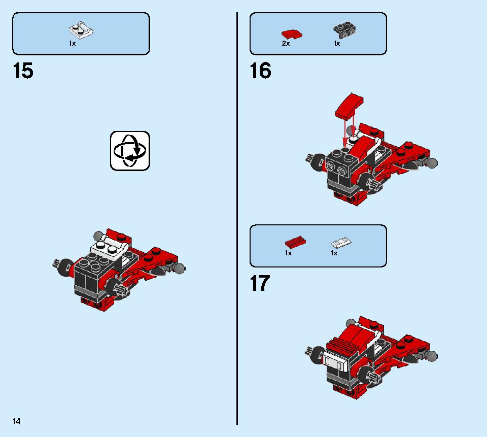 Kai's Mech Jet 71707 LEGO information LEGO instructions 14 page