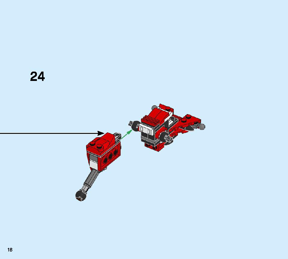 Kai's Mech Jet 71707 LEGO information LEGO instructions 18 page