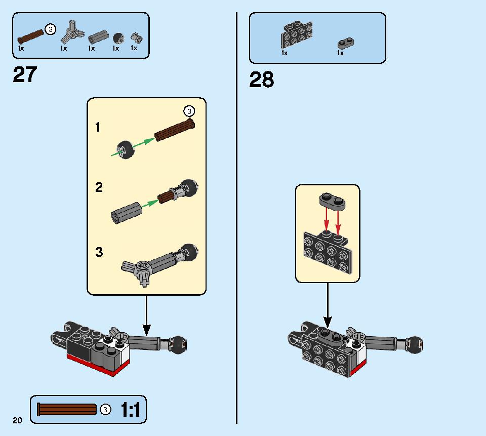 カイのトランスメカジェット 71707 レゴの商品情報 レゴの説明書・組立方法 20 page