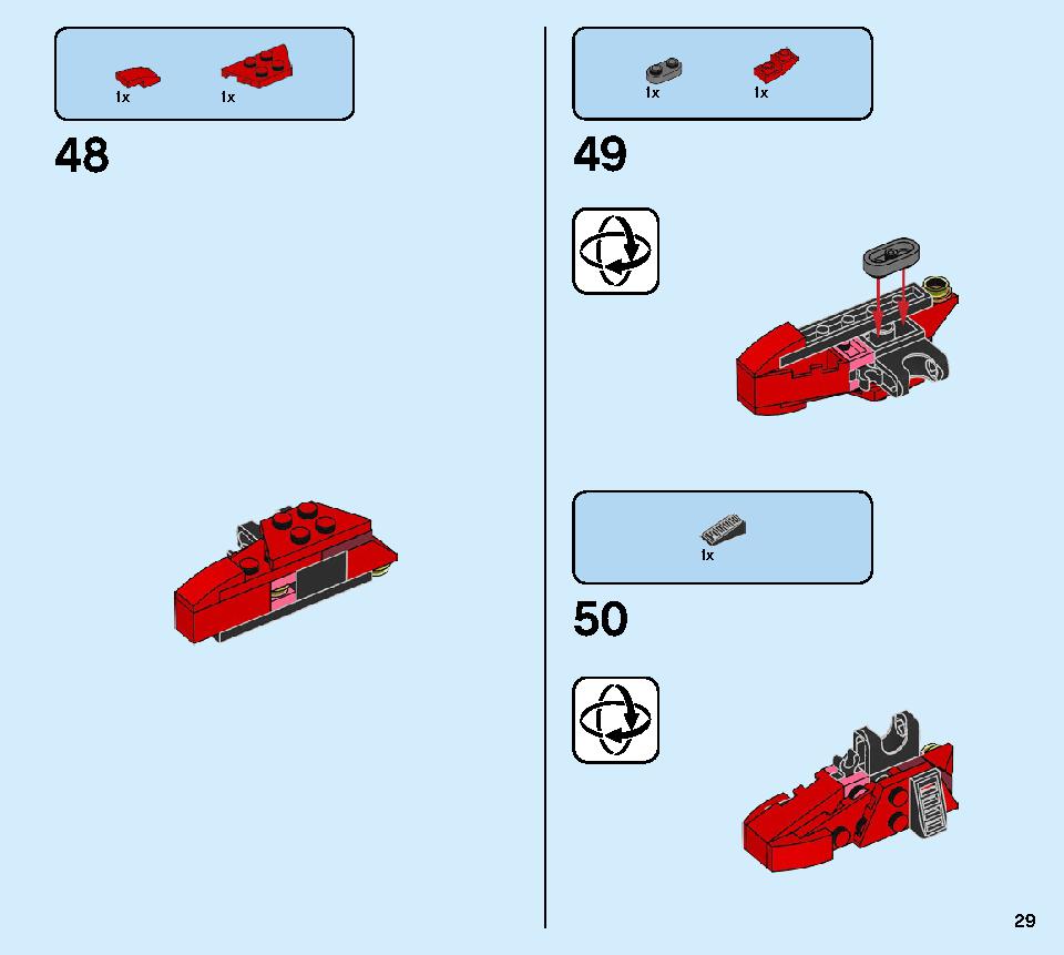 Kai's Mech Jet 71707 LEGO information LEGO instructions 29 page