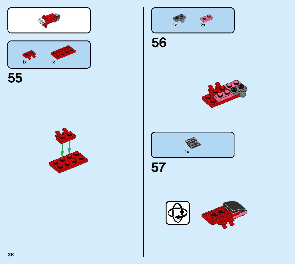 Kai's Mech Jet 71707 LEGO information LEGO instructions 38 page