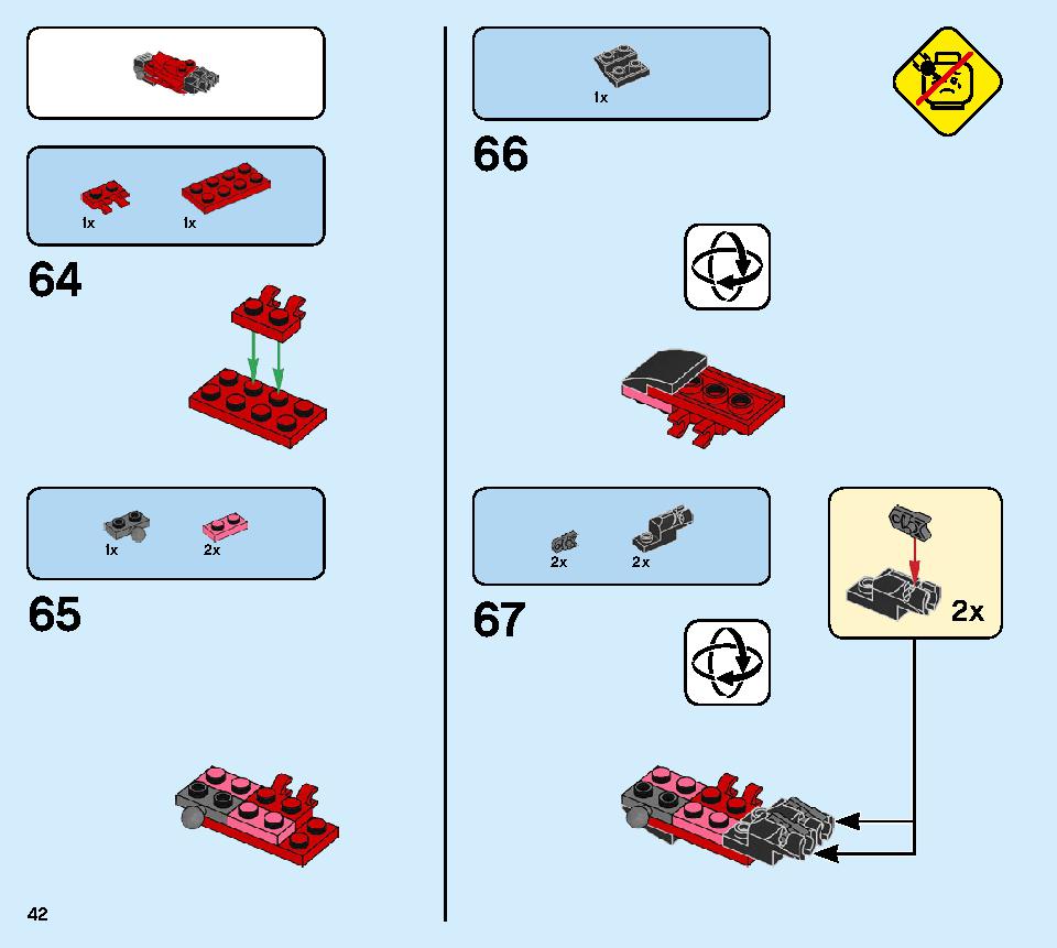 カイのトランスメカジェット 71707 レゴの商品情報 レゴの説明書・組立方法 42 page