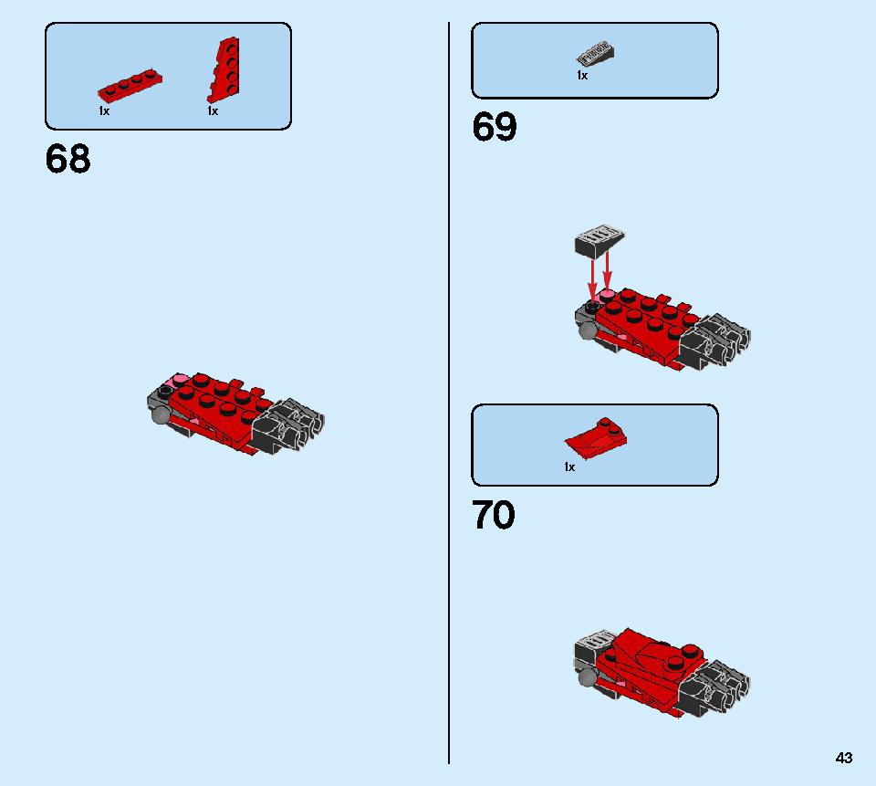 Kai's Mech Jet 71707 LEGO information LEGO instructions 43 page