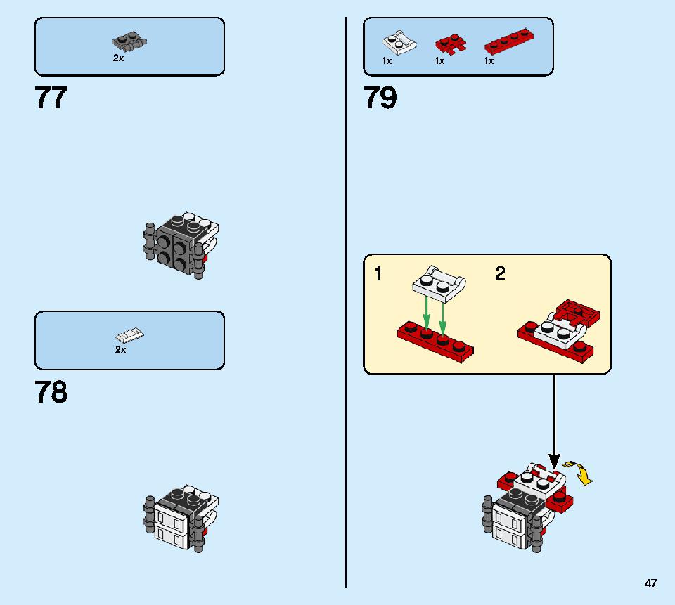 Kai's Mech Jet 71707 LEGO information LEGO instructions 47 page