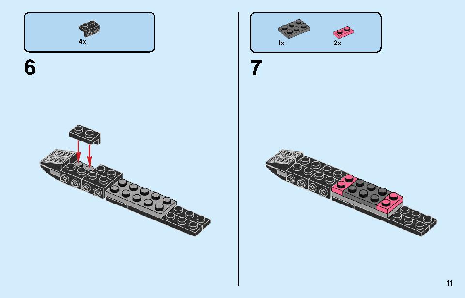 Kai's Mech Jet 71707 LEGO information LEGO instructions 11 page