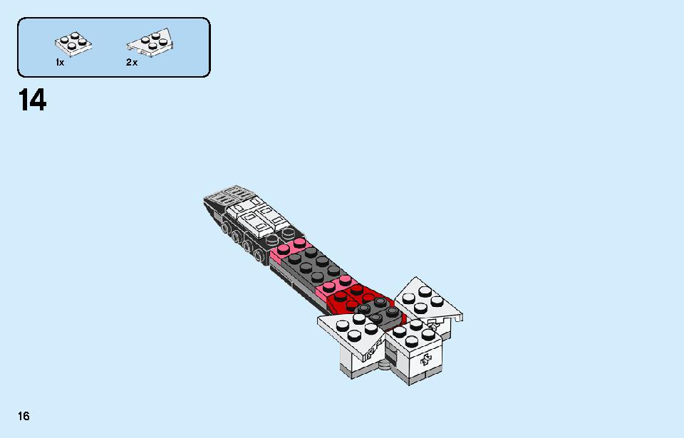 Kai's Mech Jet 71707 LEGO information LEGO instructions 16 page