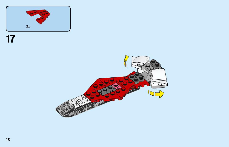 Kai's Mech Jet 71707 LEGO information LEGO instructions 18 page
