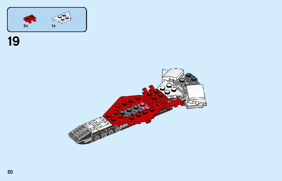 Kai's Mech Jet 71707 LEGO information LEGO instructions 20 page