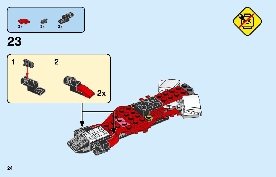 Kai's Mech Jet 71707 LEGO information LEGO instructions 24 page