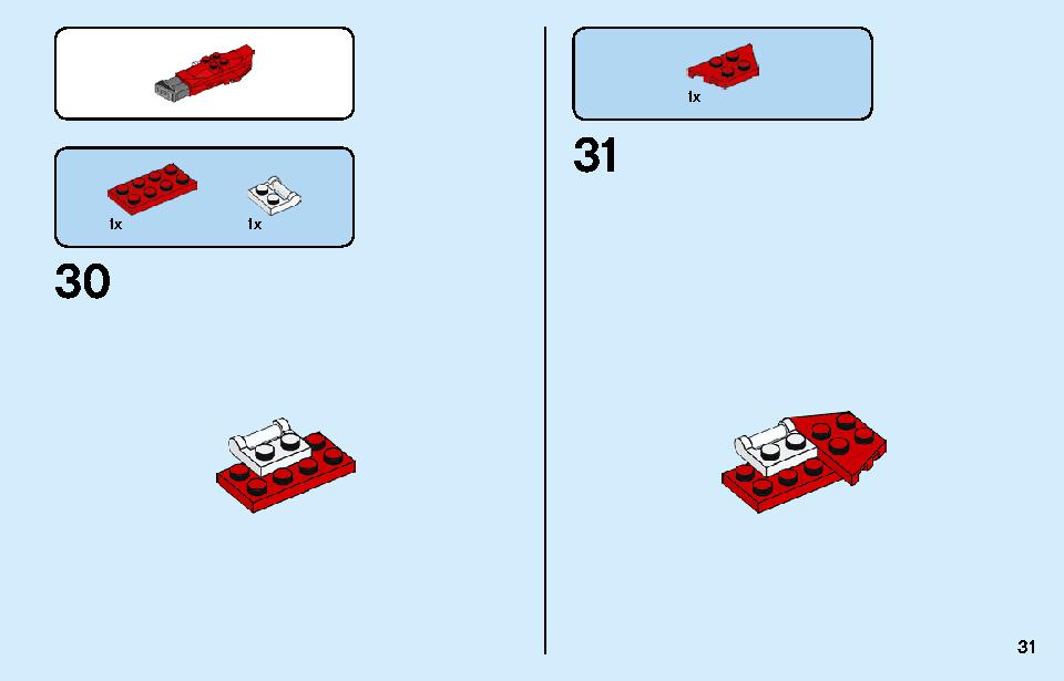 Kai's Mech Jet 71707 LEGO information LEGO instructions 31 page