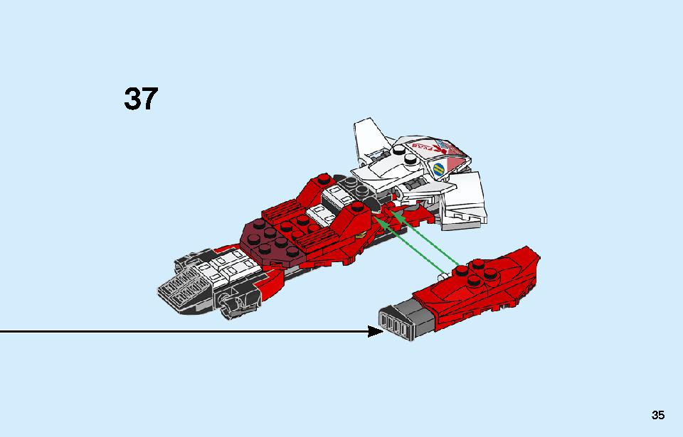 Kai's Mech Jet 71707 LEGO information LEGO instructions 35 page