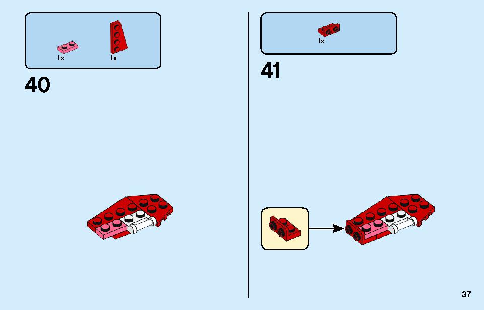 Kai's Mech Jet 71707 LEGO information LEGO instructions 37 page