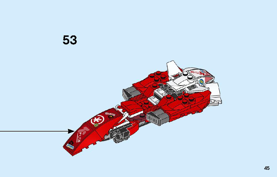 Kai's Mech Jet 71707 LEGO information LEGO instructions 45 page