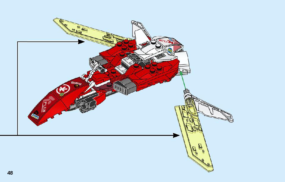 カイのトランスメカジェット 71707 レゴの商品情報 レゴの説明書・組立方法 48 page