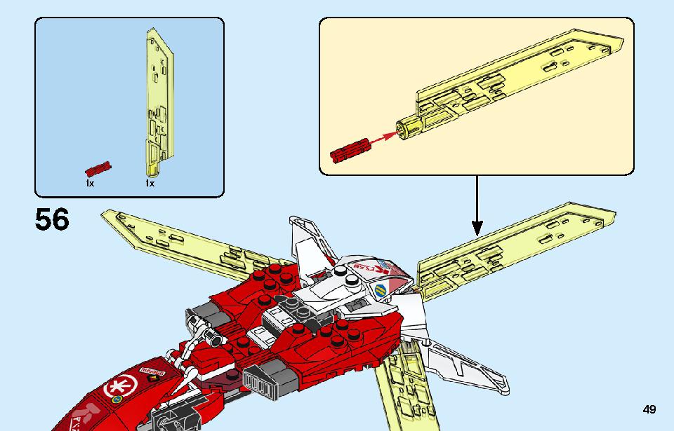 Kai's Mech Jet 71707 LEGO information LEGO instructions 49 page