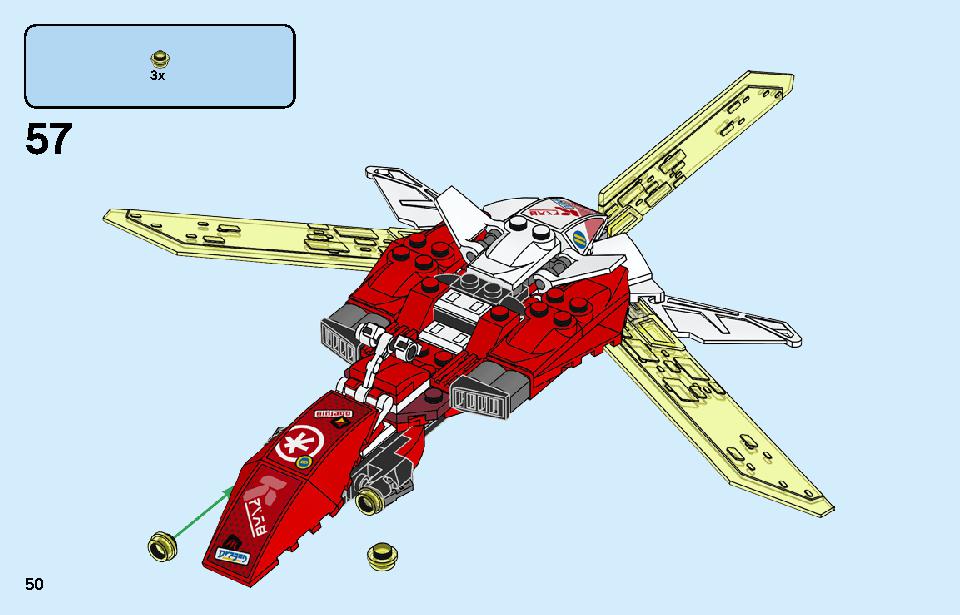Kai's Mech Jet 71707 LEGO information LEGO instructions 50 page