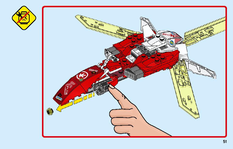 Kai's Mech Jet 71707 LEGO information LEGO instructions 51 page