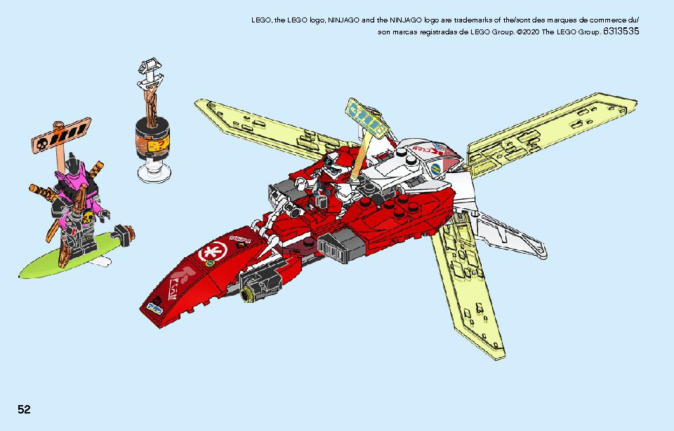 Kai's Mech Jet 71707 LEGO information LEGO instructions 52 page