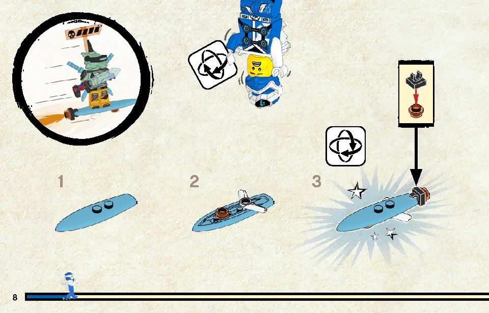 Jay and Lloyd's Velocity Racers 71709 LEGO information LEGO instructions 8 page