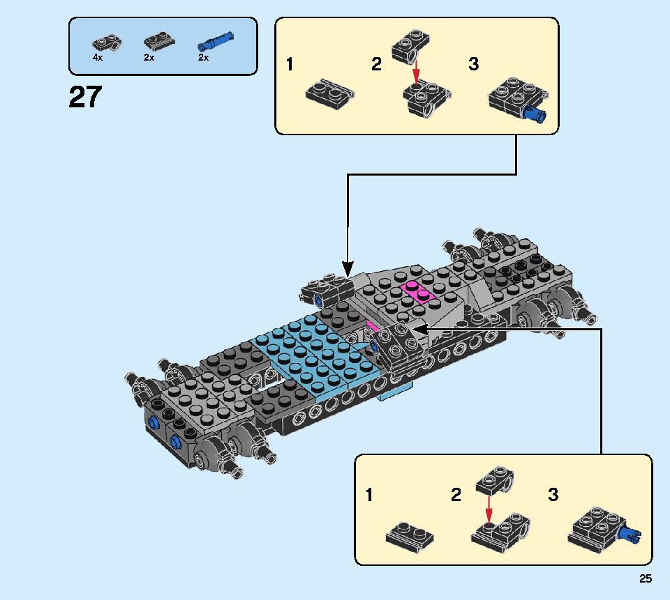 ニンジャテクノバスター 71710 レゴの商品情報 レゴの説明書・組立方法 25 page