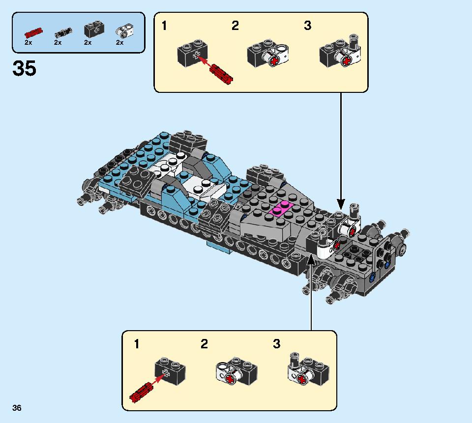 ニンジャテクノバスター 71710 レゴの商品情報 レゴの説明書・組立方法 36 page