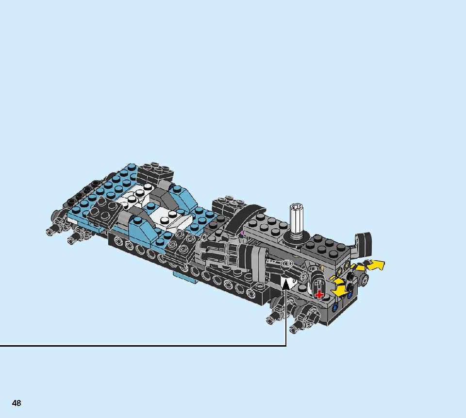 ニンジャテクノバスター 71710 レゴの商品情報 レゴの説明書・組立方法 48 page