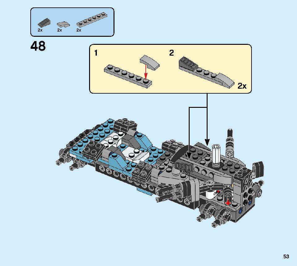 ニンジャテクノバスター 71710 レゴの商品情報 レゴの説明書・組立方法 53 page