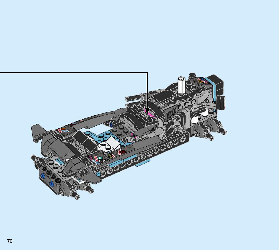 ニンジャテクノバスター 71710 レゴの商品情報 レゴの説明書・組立方法 70 page