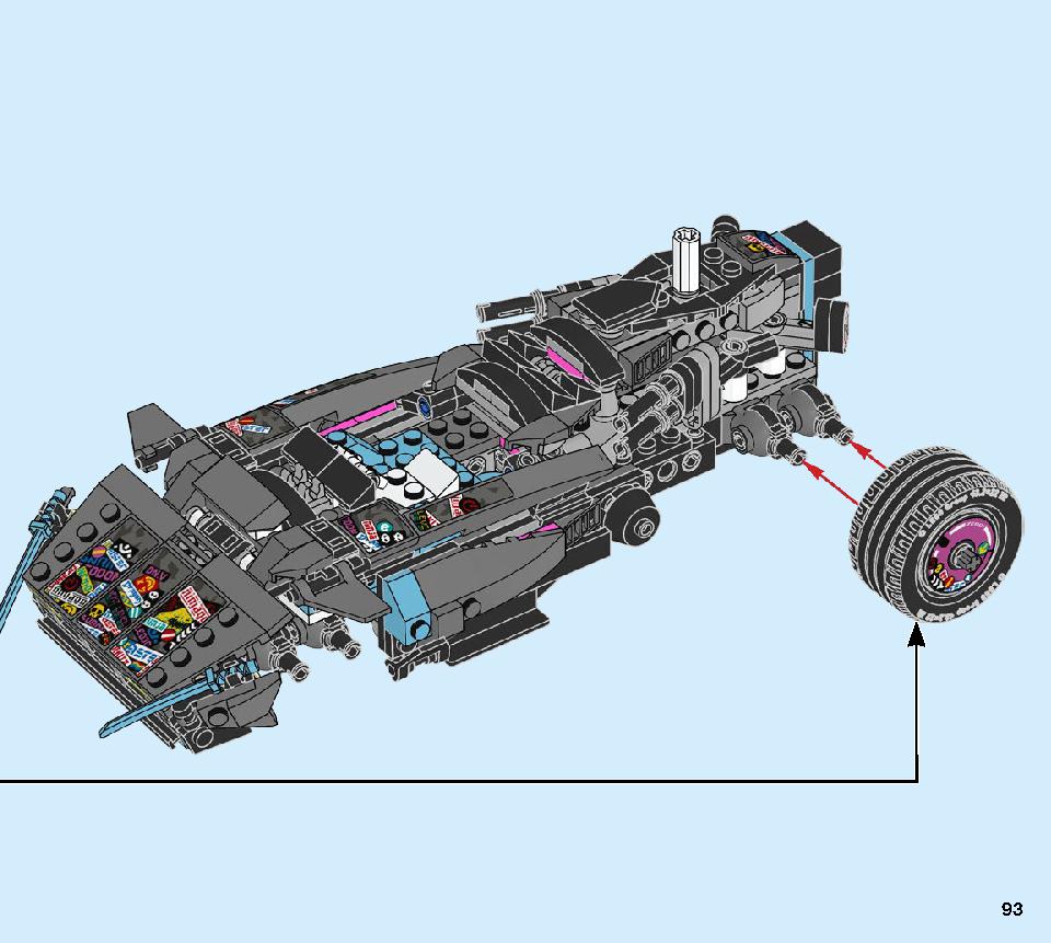 ニンジャテクノバスター 71710 レゴの商品情報 レゴの説明書・組立方法 93 page