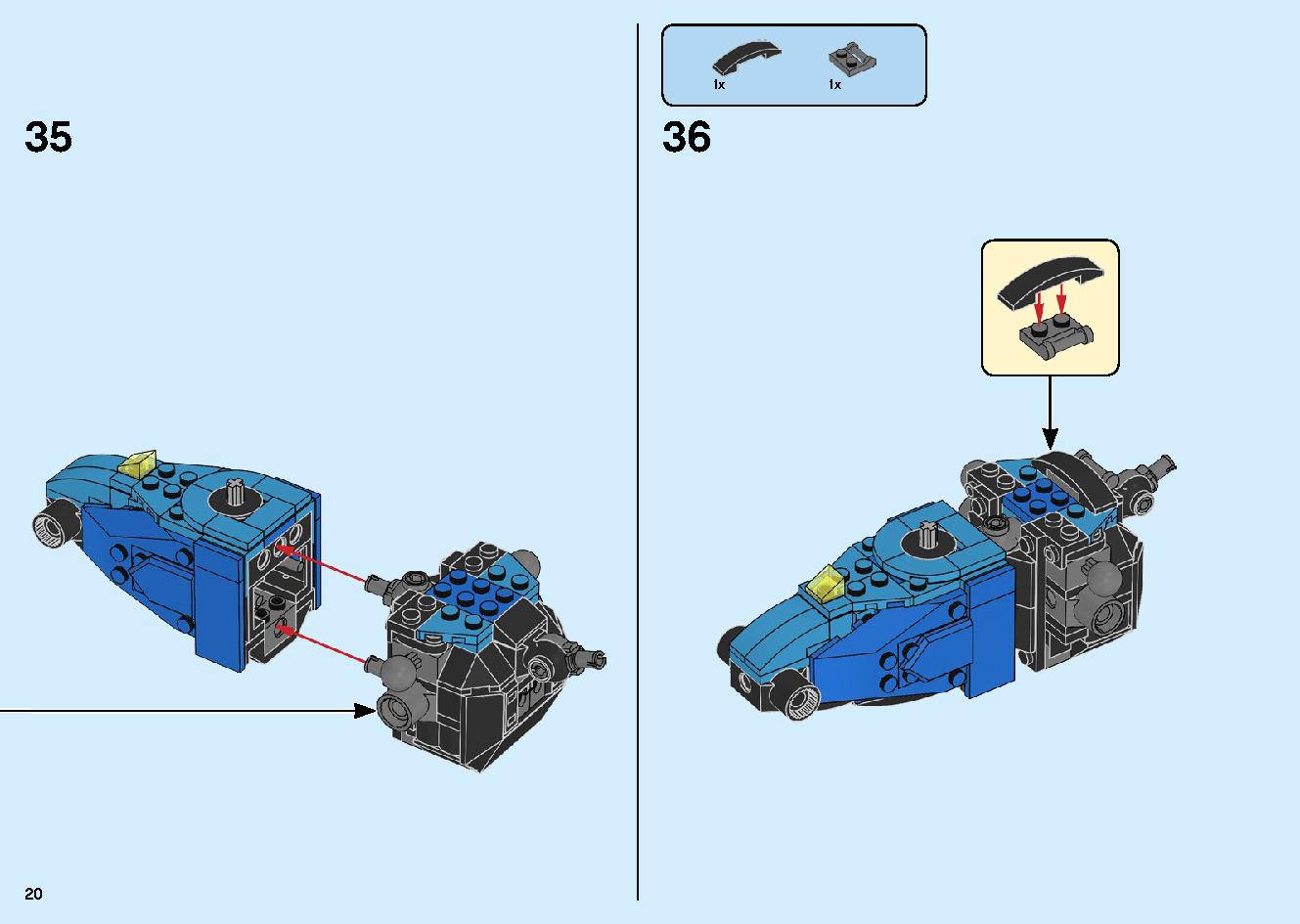 Jay's Cyber Dragon 71711 LEGO information LEGO instructions 20 page