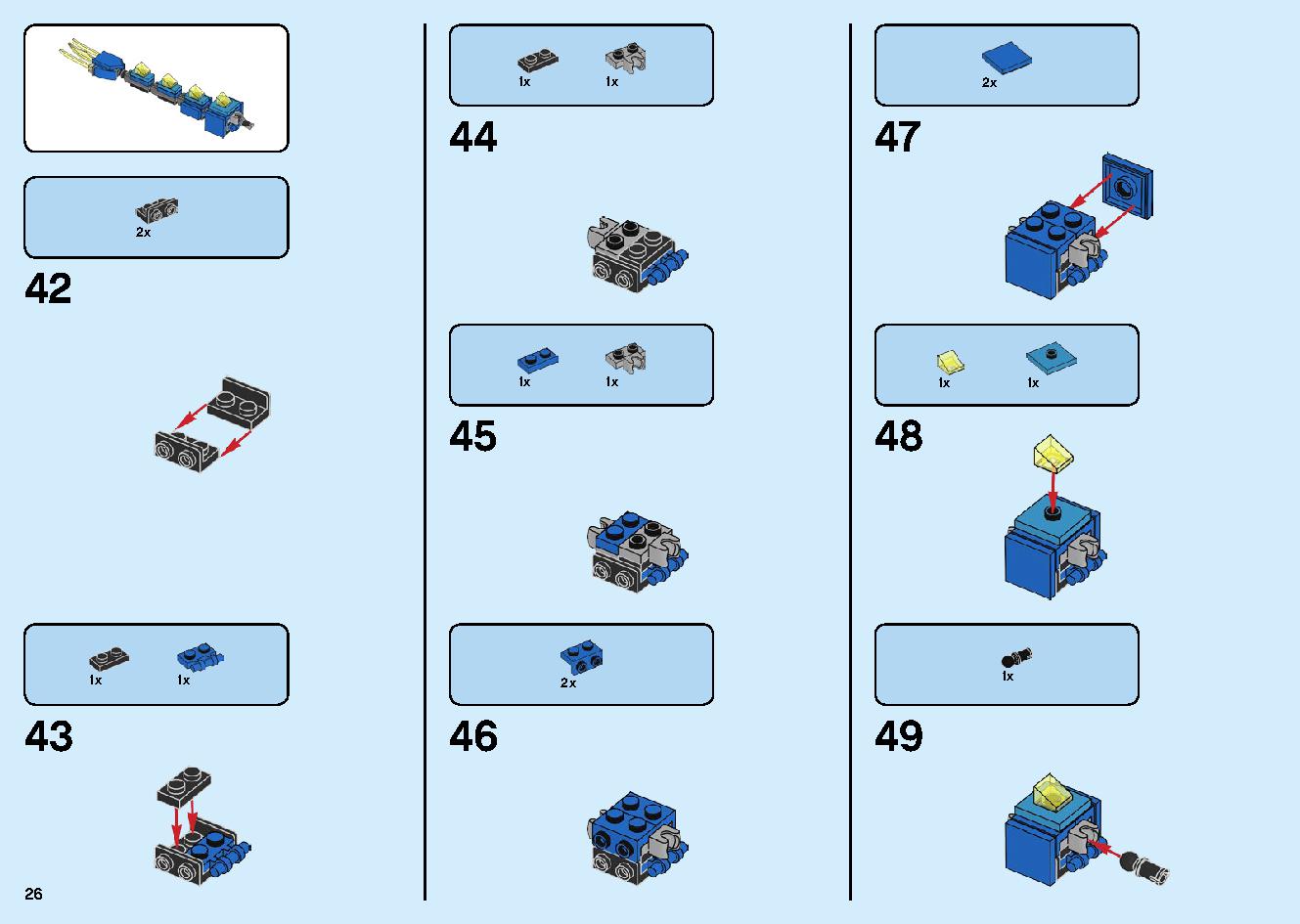 Jay's Cyber Dragon 71711 LEGO information LEGO instructions 26 page
