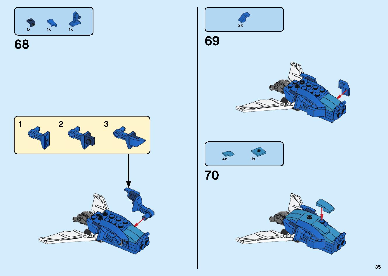 Jay's Cyber Dragon 71711 LEGO information LEGO instructions 35 page