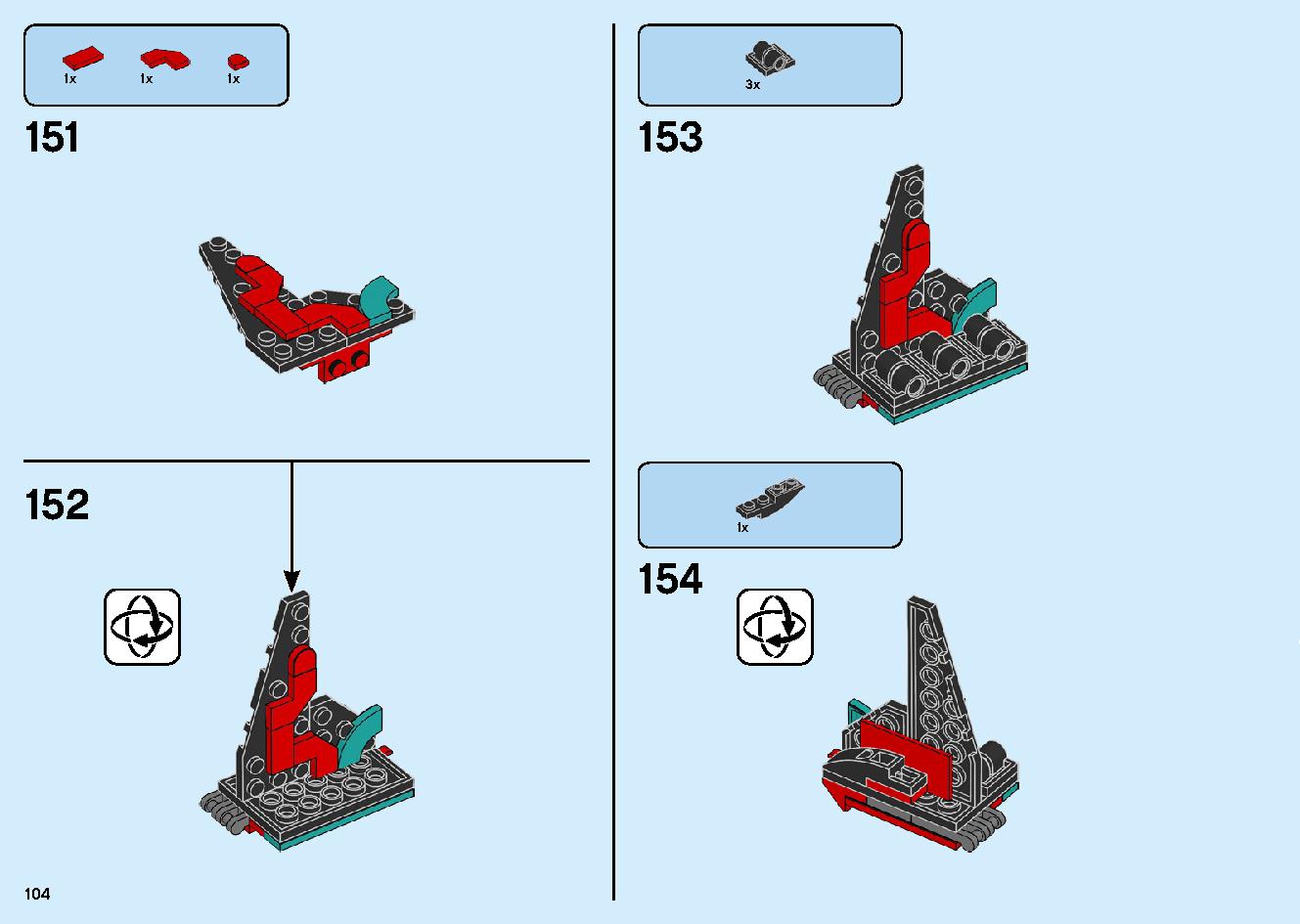 Empire Temple of Madness 71712 LEGO information LEGO instructions 104 page