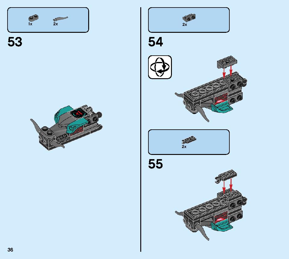 マッドキング・ドラゴン 71713 レゴの商品情報 レゴの説明書・組立方法 36 page