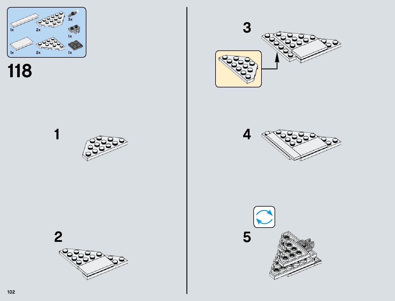 Snowspeeder 75144 レゴの商品情報 レゴの説明書・組立方法 102 page