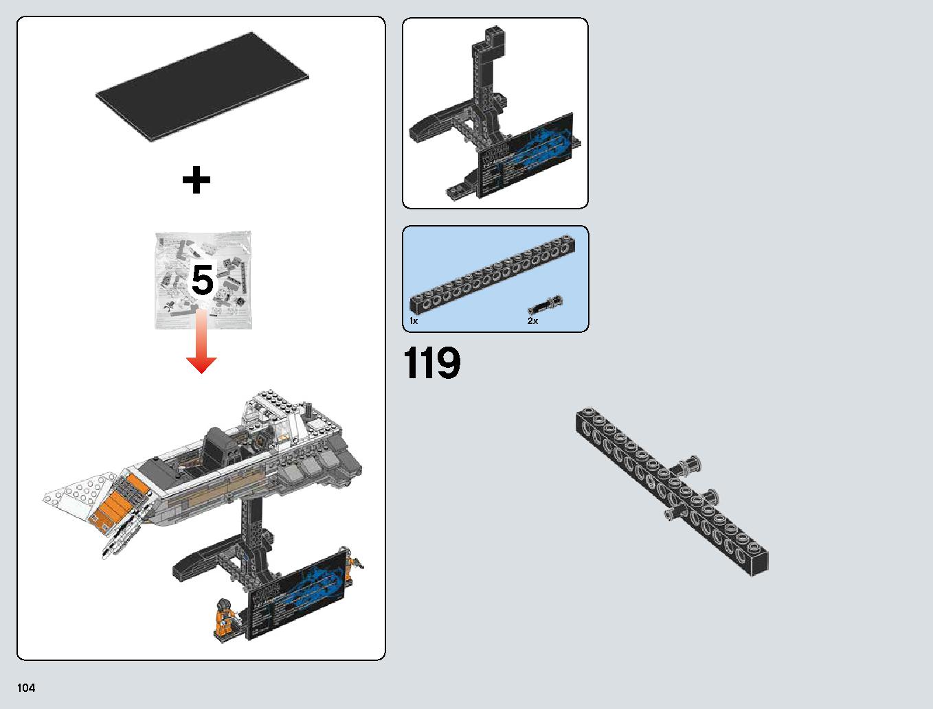 Snowspeeder 75144 レゴの商品情報 レゴの説明書・組立方法 104 page
