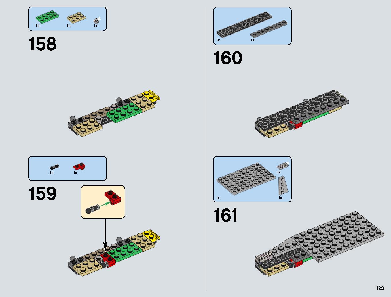 Snowspeeder 75144 LEGO information LEGO instructions 123 page