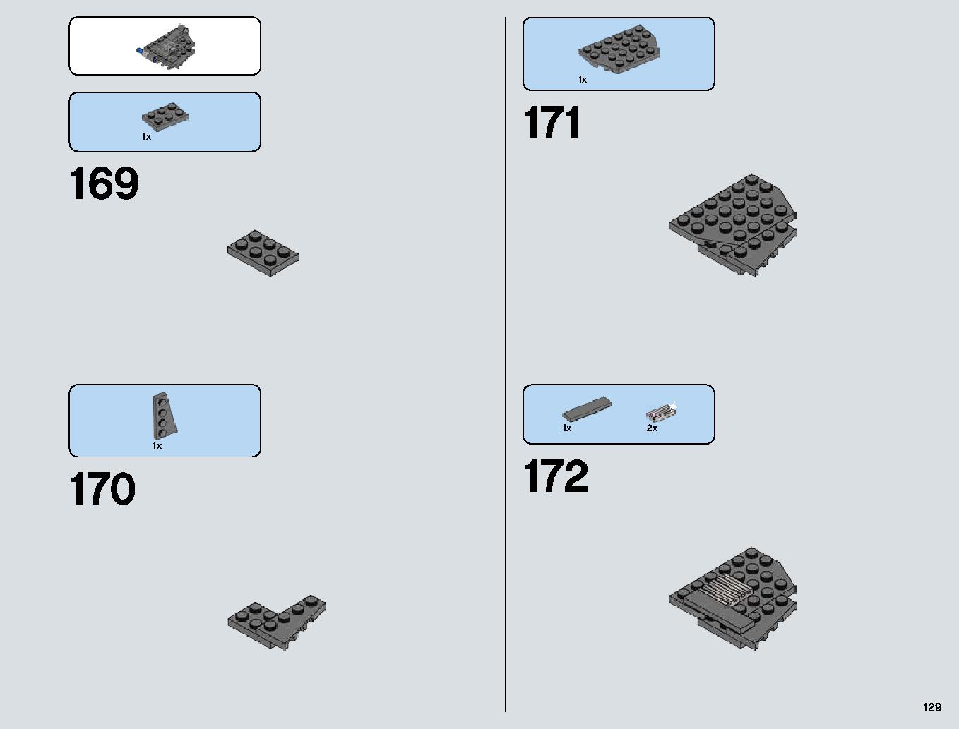 Snowspeeder 75144 LEGO information LEGO instructions 129 page