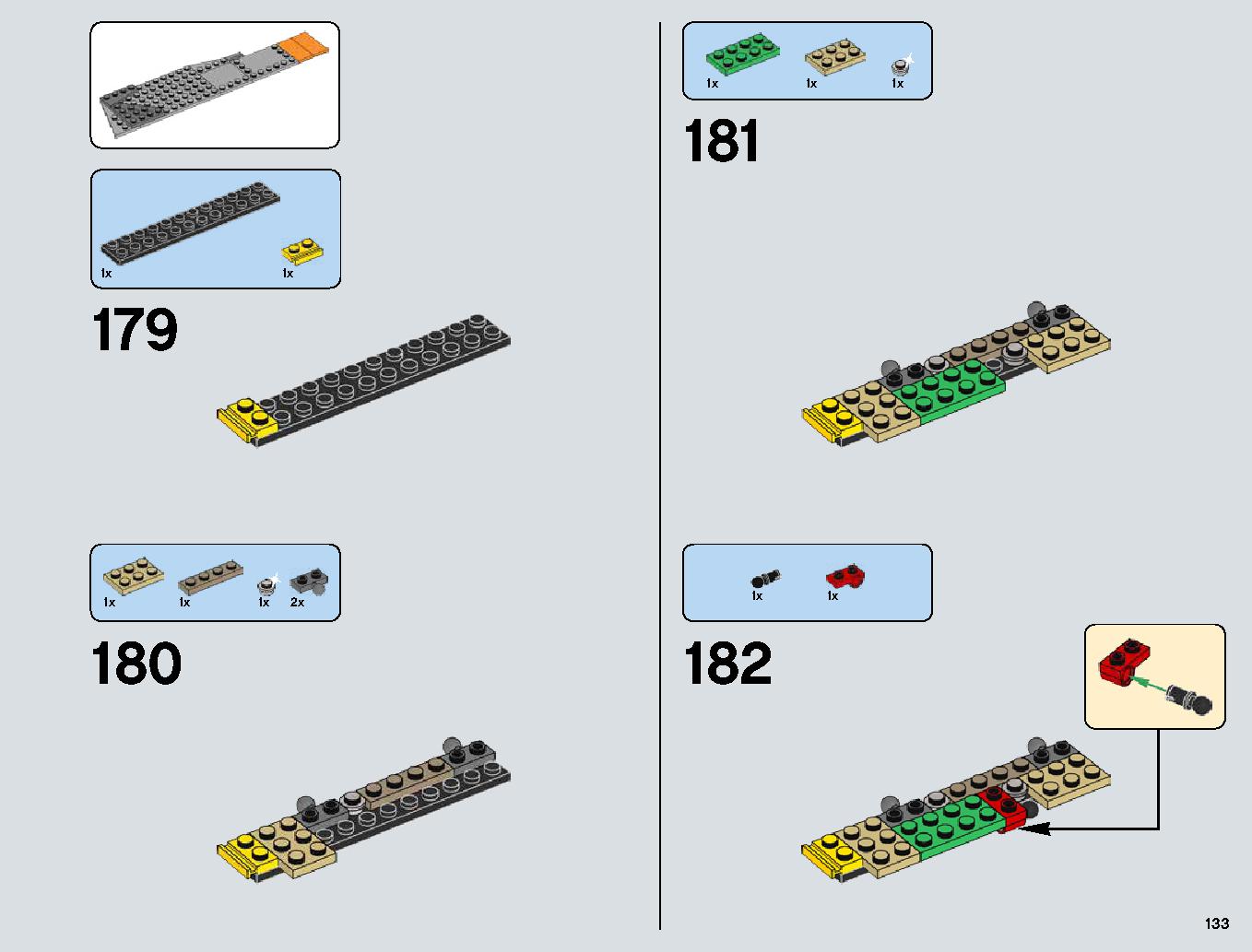 Snowspeeder 75144 レゴの商品情報 レゴの説明書・組立方法 133 page
