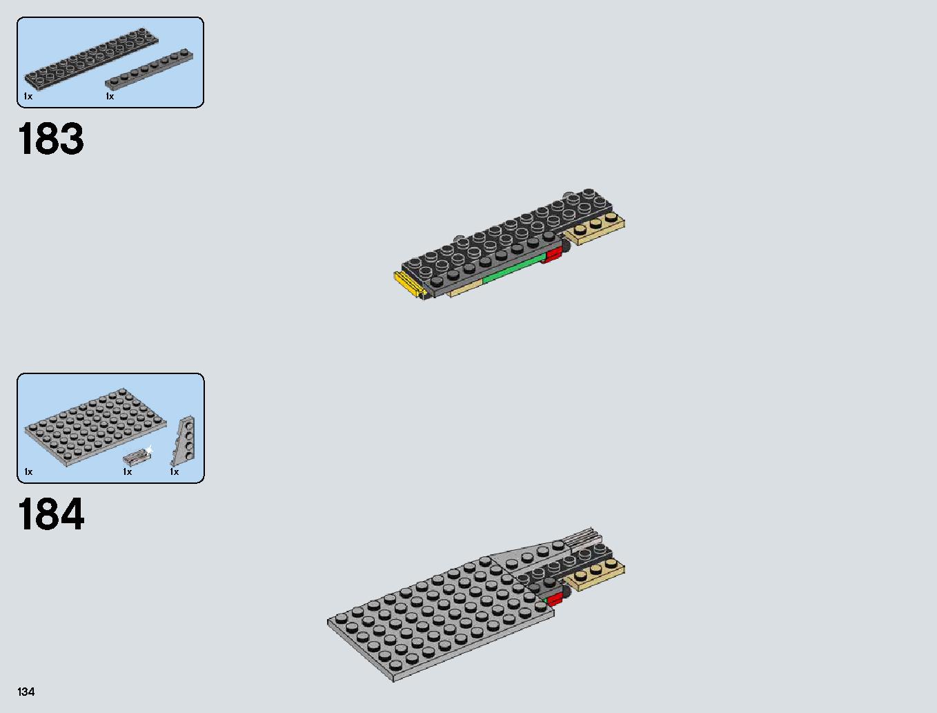 Snowspeeder 75144 LEGO information LEGO instructions 134 page