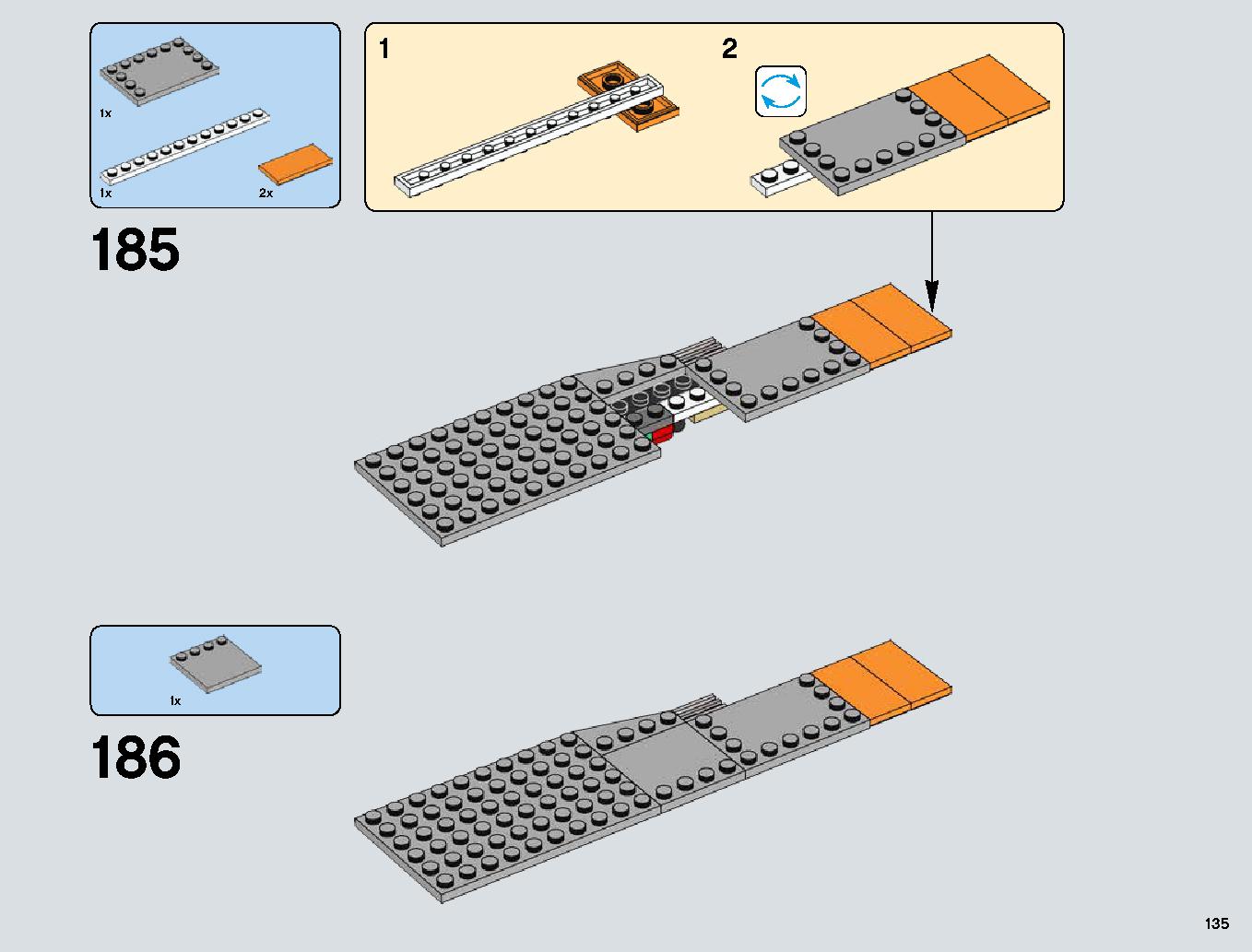 Snowspeeder 75144 レゴの商品情報 レゴの説明書・組立方法 135 page