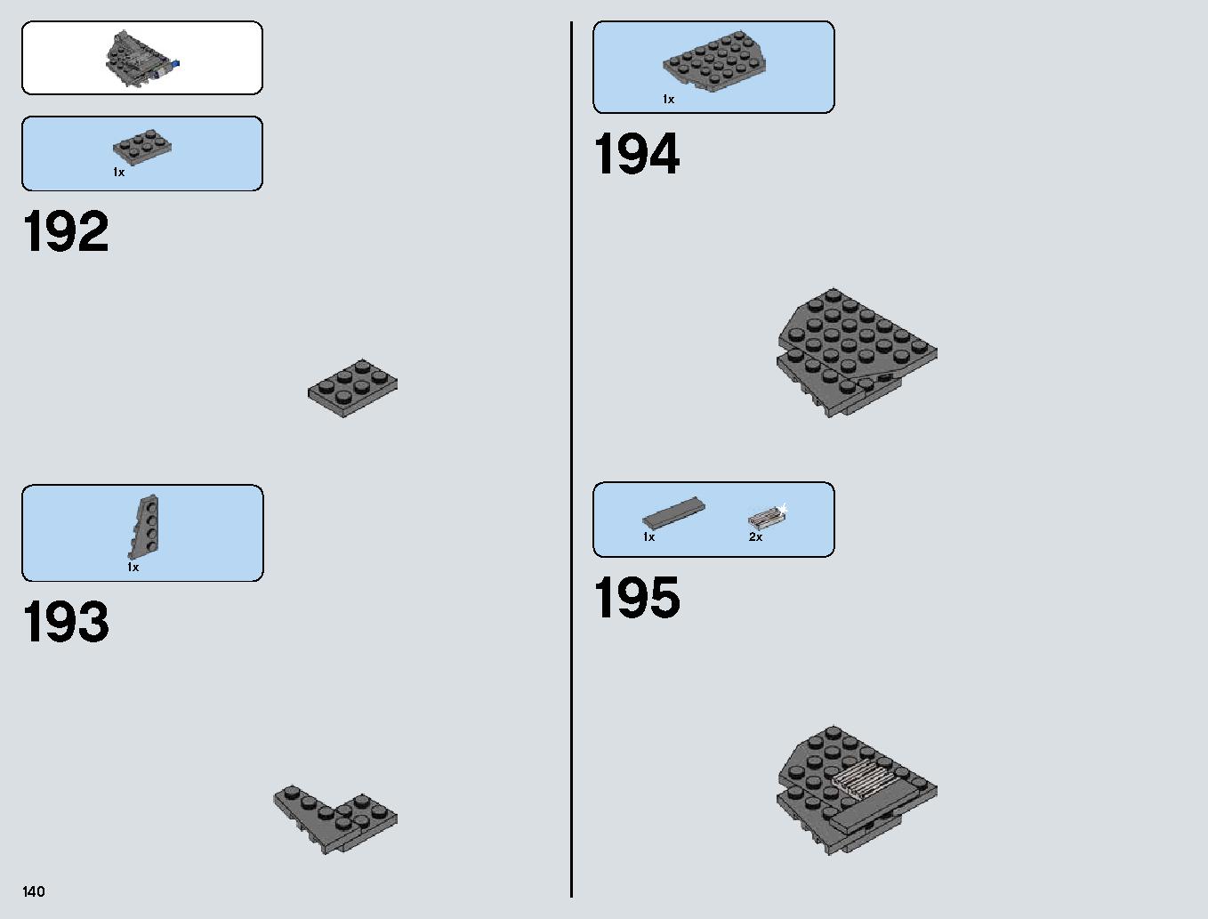 Snowspeeder 75144 レゴの商品情報 レゴの説明書・組立方法 140 page