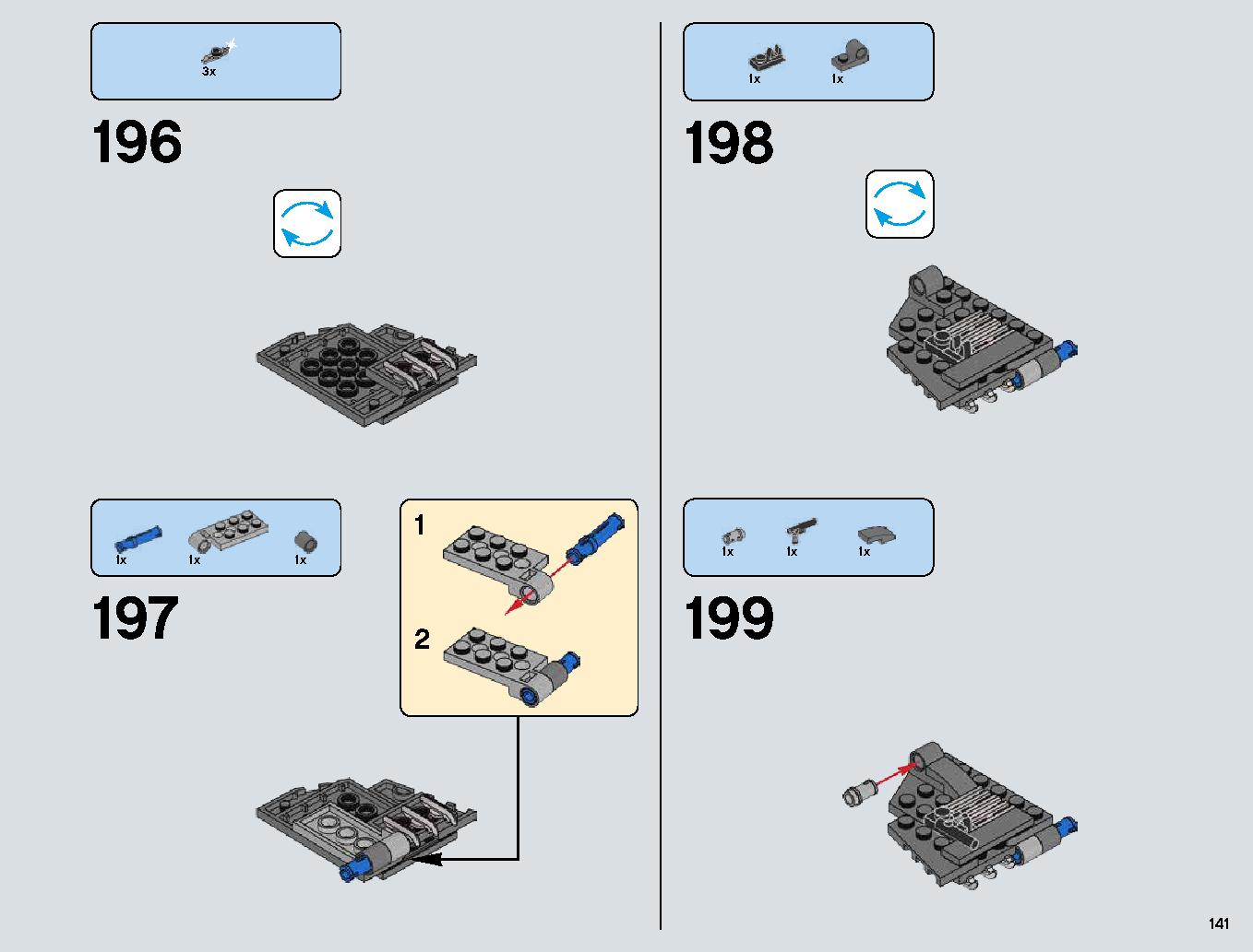 Snowspeeder 75144 LEGO information LEGO instructions 141 page