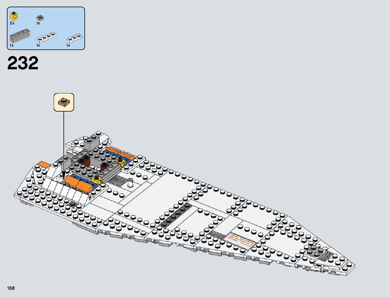 Snowspeeder 75144 レゴの商品情報 レゴの説明書・組立方法 168 page